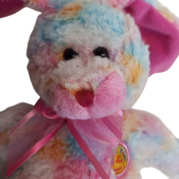 Ty Beanie Baby Of The Month Fritters Bunny Plush Toy Multicolor 2004 NEW - Picture 3 of 11
